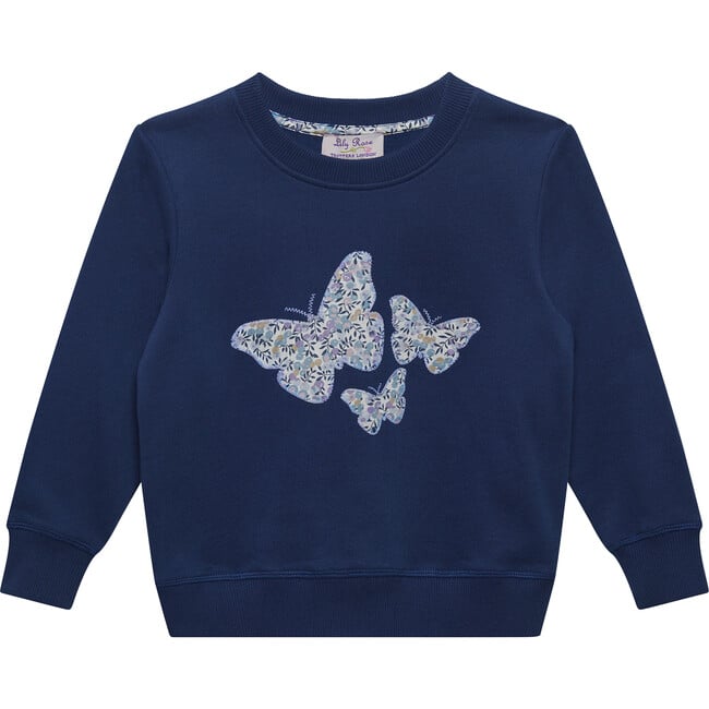 Image of Liberty Print Wiltshire Butterfly Sweatshirt, Lilac Wiltshire