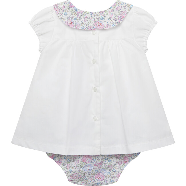 Little Liberty Print My First Duck Dress, Pink Felicite - Dresses - 2