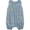 Little Liberty Print Hedgerow Willow Romper, Blue Hedgerow Ramble - Rompers - 2