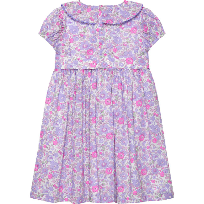 Liberty Print Betsy Ric Rac Party Dress, Lilac Betsy - Dresses - 2