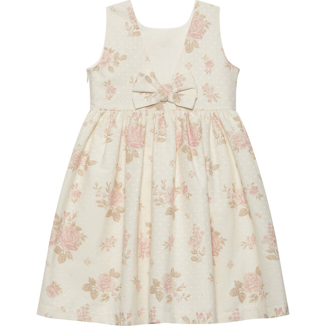 Gold Maeva Party Dress, Gold Floral - Dresses - 2