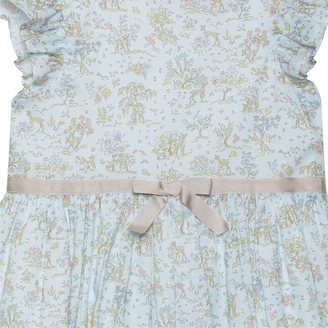 Liberty Print Etta Fawn Frill Sleeve Dress, Seafoam Etta - Dresses - 4