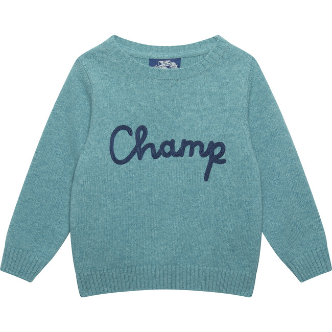 Champ Sweater, Teal Green