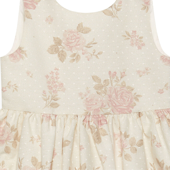 Gold Maeva Party Dress, Gold Floral - Dresses - 3