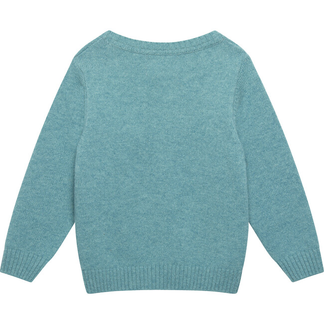 Champ Sweater, Teal Green - Sweaters - 3