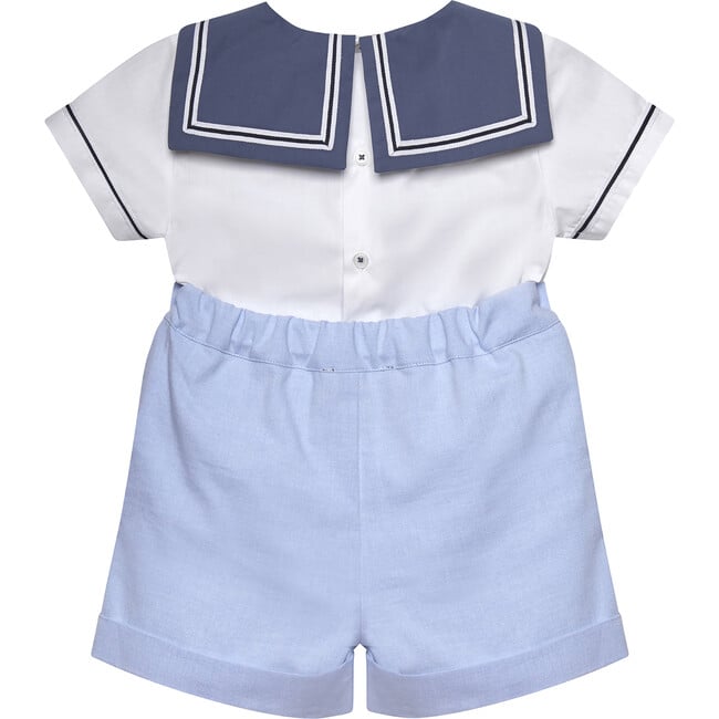 Edward Sailor Set, Pale Blue - Mixed Apparel Set - 2