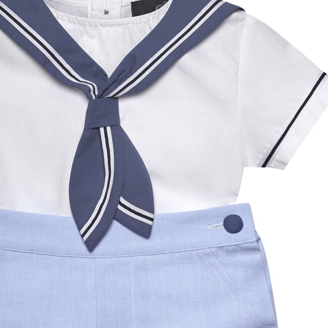 Edward Sailor Set, Pale Blue - Mixed Apparel Set - 3