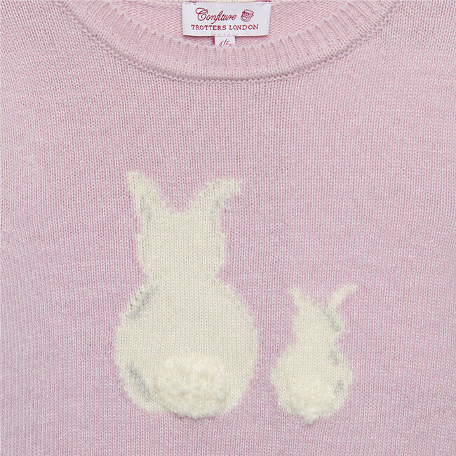 Bella Bunny Sweater , Pale Pink - Sweaters - 3
