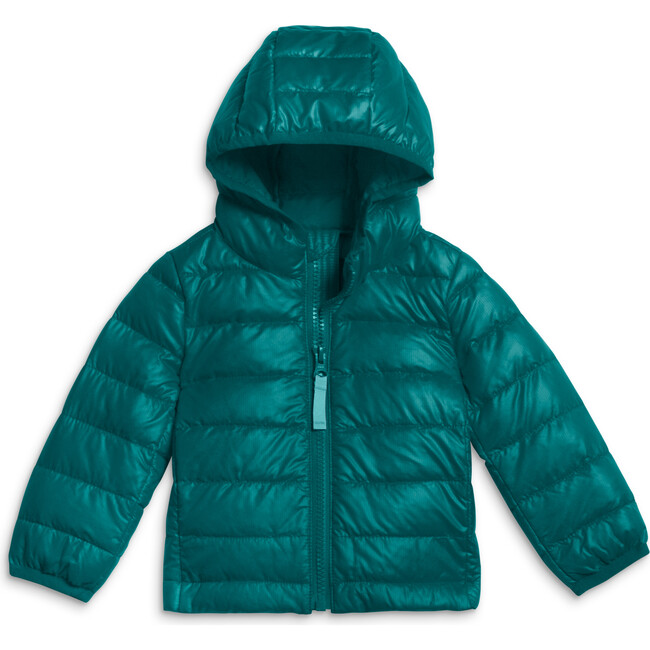 Baby Lightweight Puffer Jacket, Spruce - Jackets - 1