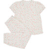 Bloom Wind Ditsy Organic Cotton Pyjama, Child, Pink - Pajamas - 1 - thumbnail