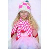 Classic Hand-Knit Checked Hat, Pink - Hats - 2