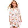 Print Cover-Up Poncho, Donut - One Pieces - 2