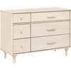 Lolly 6-Drawer Assembled Double Dresser, Washed Natural - Dressers - 1 - thumbnail