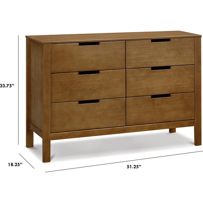 Colby 6-Drawer Dresser, Walnut - Dressers - 8