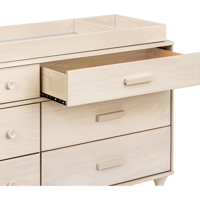 Lolly 6-Drawer Assembled Double Dresser, Washed Natural - Dressers - 9