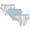 Boys Brief Blue 3pc Set, White - Underwear - 1 - thumbnail