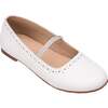 Sasha Ballerina Flat, White - Flats - 1 - thumbnail