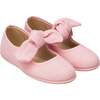 Linen Bow Mary Jane, Pink - Mary Janes - 1 - thumbnail