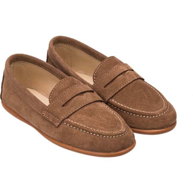 Suede Penny Loafer, Toffee