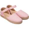 Linen Classic Espadrille, Pink - Espadrilles - 1 - thumbnail