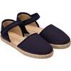 Linen Classic Espadrille, Navy - Espadrilles - 1 - thumbnail