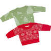 Baby 2pc Christmas Holiday Gift Set: New York Snowfall & Winter Snow Trees - Mixed Apparel Set - 2