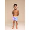 Boy's Euro Color-Block Shorts, Purple & Blue - Swim Trunks - 2