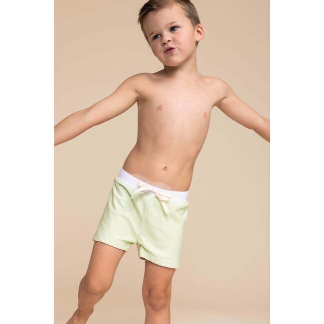 Boy s Euro Color Block Shorts Green White Roco Swim Swim Maisonette