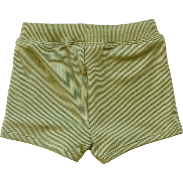 Boy's Euro Ribbed Shorts, Green - Roco Swim Swim | Maisonette