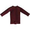 Boy's Color-Block Zip-Up Rashguard, Warm Brown & Tan - Swim Trunks - 3