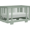 Yuzu 8-In-1 Convertible Crib with All-Stages Conversion Kits, Light Sage - Cribs - 1 - thumbnail