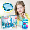 71pc Mini Diamond Series Winter Ice Theme Magnetic Tile Building Blocks Travel Toy Set - STEM Toys - 2