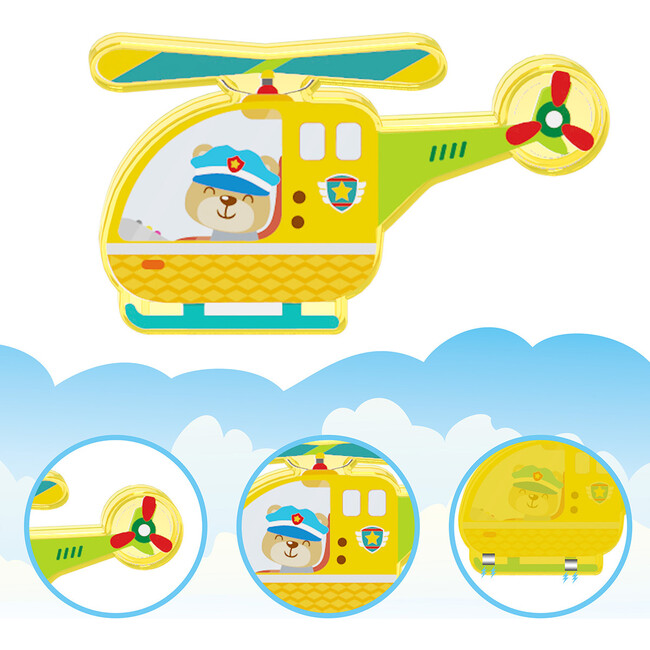 8pc Magnet Building Blocks Metro City 8 Vehicle Magnetized Action Figures - PTA24 - STEM Toys - 5