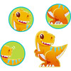 8pc Magnet Tiles Building Blocks 8 Dinosaur Magnetized Action Figures - STEM Toys - 5