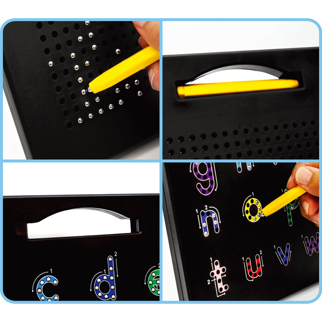 2PK 4-in-1 Magnetic Drawing Board 12x10 inch Large Magnet Tablet Pad - STEM Toys - 2