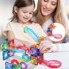 15pc Magnetic Marble Run Add-On Expansion Pack for Magnet Tile Building Blocks Maze Construction Toy - STEM Toys - 2