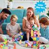 15pc Magnetic Marble Run Add-On Expansion Pack for Magnet Tile Building Blocks Maze Construction Toy - STEM Toys - 3