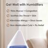 3 in 1 Compact Humidifier - 0.5 Gallon with Sleep Support Light & Aroma Diffuser - Humidifiers - 6