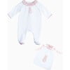 Little Liberty Print Flopsy All In One & Gift Bag, Pink Capel - Onesies - 1 - thumbnail