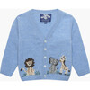 Little Augustus & Friends Cardigan, Blue Marl - Cardigans - 1 - thumbnail