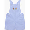 Little Alexander Bib Shorts Augustus & Friends, Pale Blue Gingham - Rompers - 1 - thumbnail