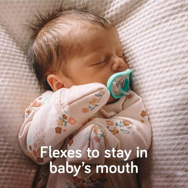Active Pacifier - 4m+ 4pk, Sky & Sage - Pacifiers - 3
