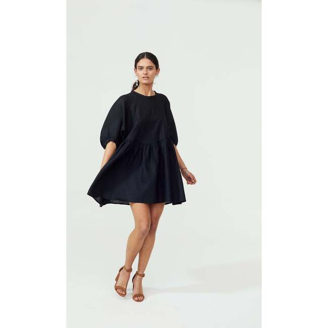 Women's Alcala Oversized Short Dress, Black - Dresses - 2