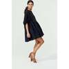 Women's Alcala Oversized Short Dress, Black - Dresses - 3