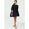 Women's Alcala Oversized Short Dress, Black - Dresses - 4