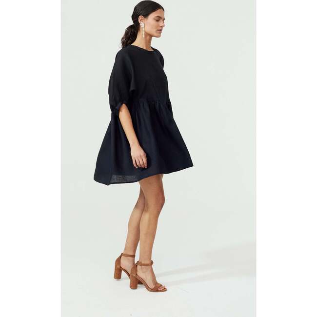 Women's Alcala Oversized Short Dress, Black - Dresses - 5