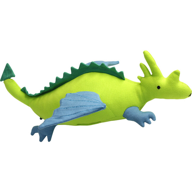 Lucy's Room Drake the Dragon Bamboo Stuffed Animal, Green - Plush - 1