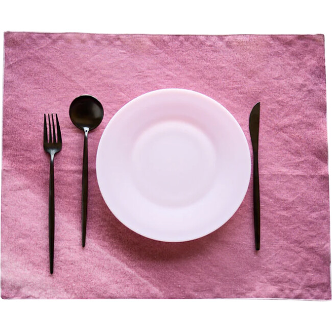 Rose Sunbeam Placemat with Pale Pink Trim