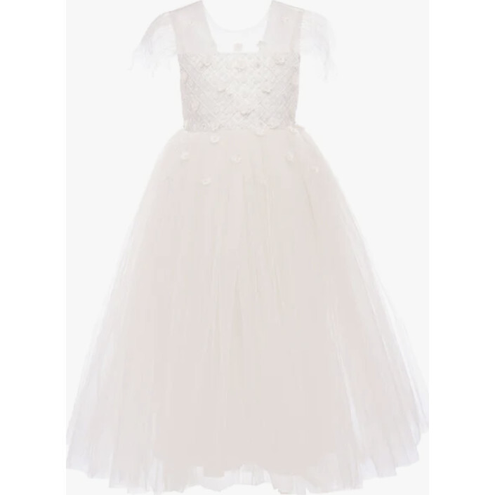 Ayala Dress, Ecru - Dresses - 1