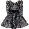 Merribrook Sequin Bow Dress, Black - Dresses - 1 - thumbnail